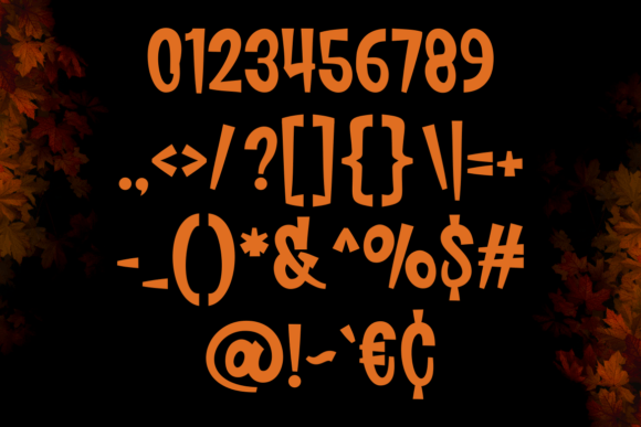 Savor Fall Font PNG with transparent background - Preview 3