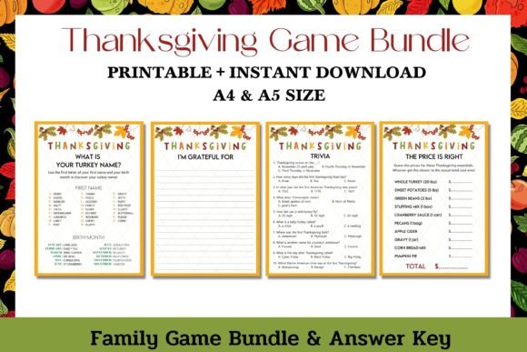 Thanksgiving Party Games #4
