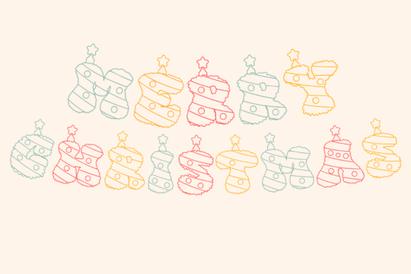 Christmas Tree Font - Preview 1