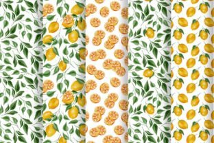 Lemon Watercolor Digital Papers Graphic by ilonitta.r · Creative Fabrica