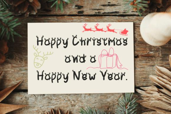 Little Reindeer Font PNG with transparent background - Preview 3