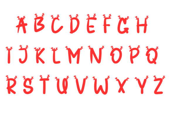 Little Reindeer Font PNG with transparent background - Preview 4