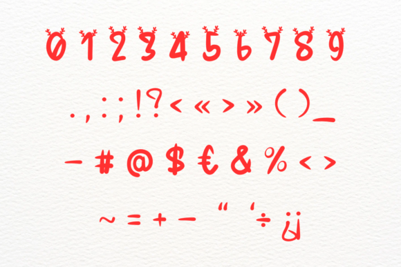 Little Reindeer Font PNG with transparent background - Preview 6