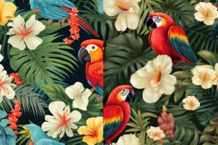 Tropical Digital Papers Graphic by BonaDesigns · Creative Fabrica