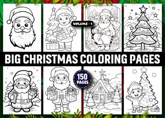 150 Big Christmas Coloring Pages