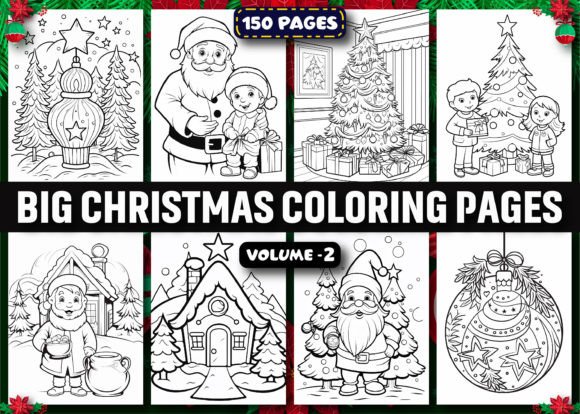 150 Big Christmas Coloring Pages