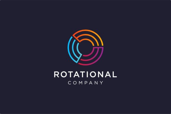 Abstract Circle Motion Rotation Logo