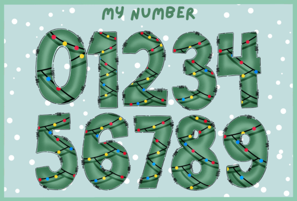Christmas Color Green Font - Preview 2