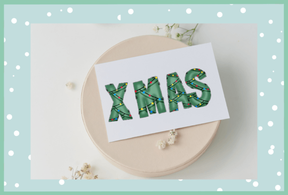 Christmas Color Green Font - Preview 5