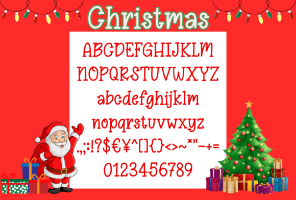 Christmas Font - Preview 1