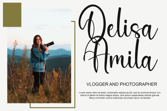 Folding Font PNG with transparent background - Preview 3