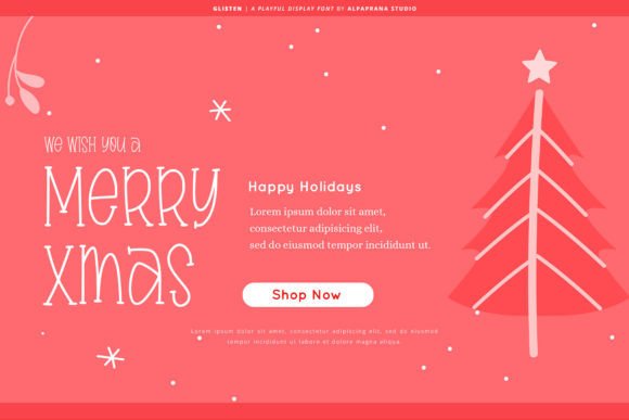 Glisten Font - Preview 2