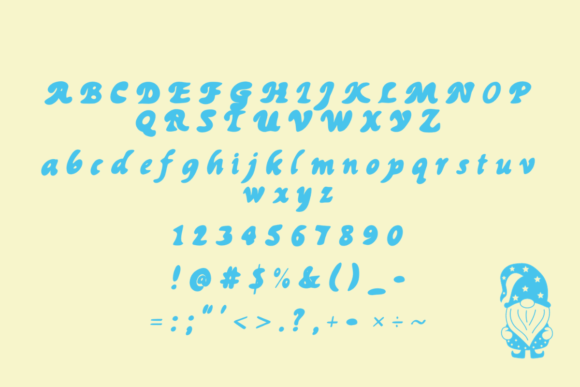 Happy Gnome Font PNG with transparent background - Preview 4