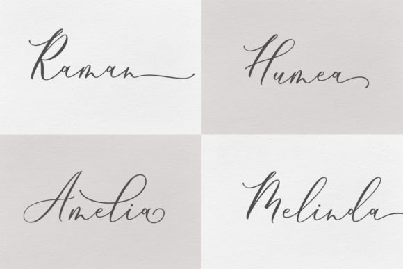 Hemilia Font PNG with transparent background - Preview 2