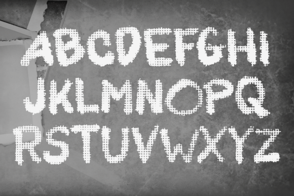 Mesh Mashed Font font preview - 1