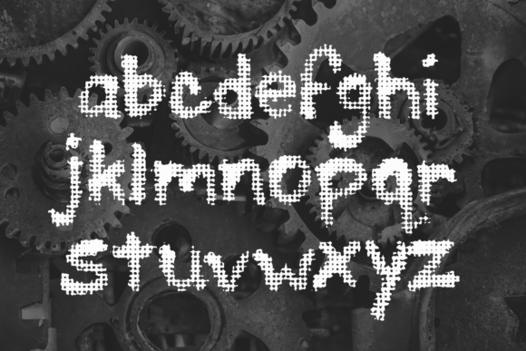 Mesh Mashed Font font preview - 2