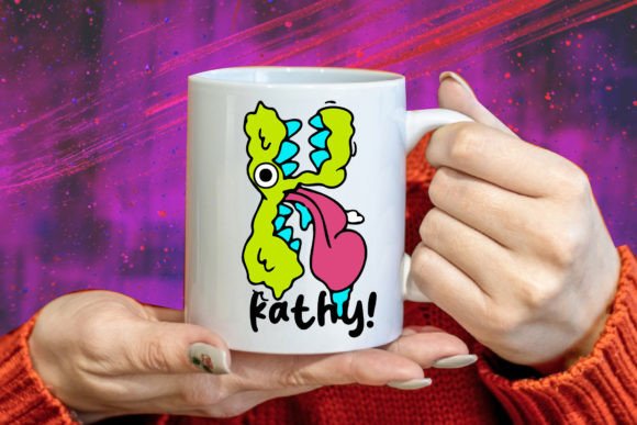 Pluffy Monster Font PNG with transparent background - Preview 3