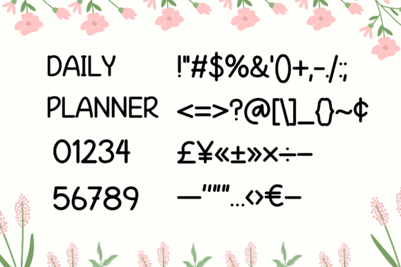 Regnbue Font PNG with transparent background - Preview 4
