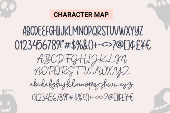 Scary and Spooky Font PNG with transparent background - Preview 2