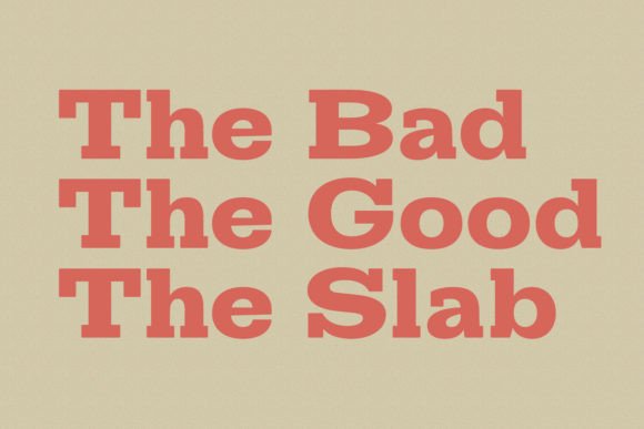 Slabtro Font PNG with transparent background - Preview 3