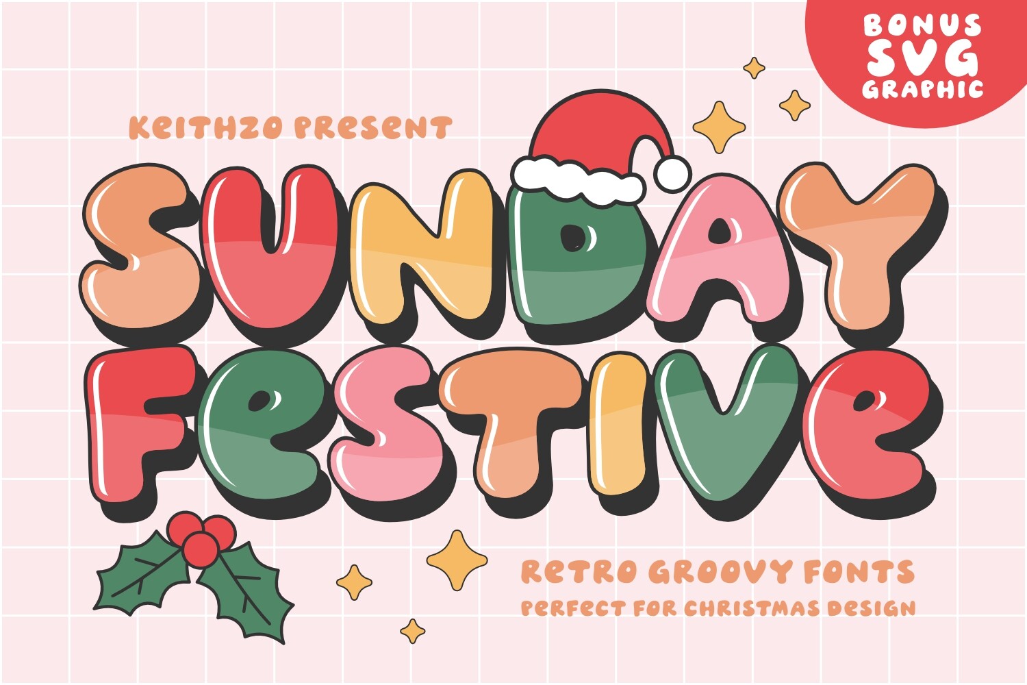 Sunday Festive Font - photo 1