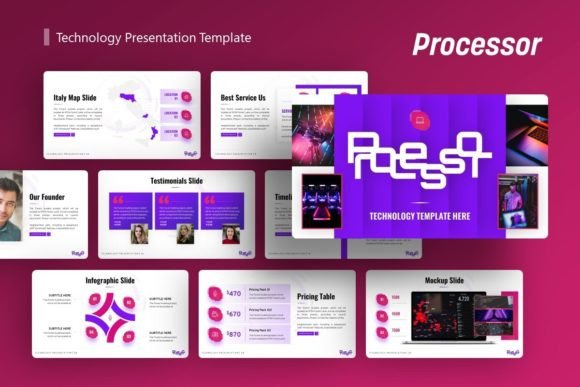 Preview of Technology Presentation - Processor technology presentation template