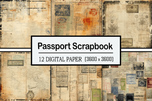 Vintage Passport Scrapbook