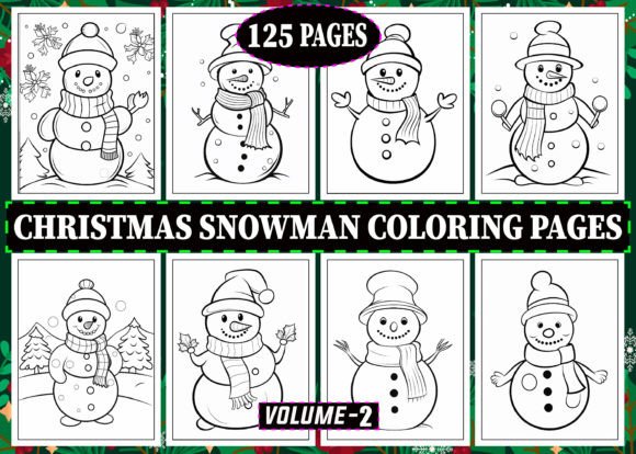 105 Christmas Snowman Coloring Pages