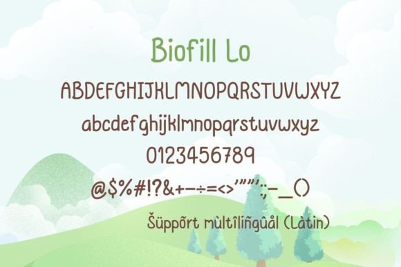 Biofill Lo Font - Preview 1