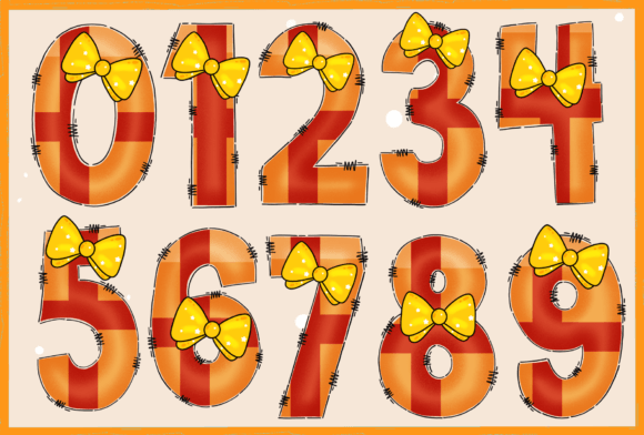 Christmas Color Orange Font - Preview 2