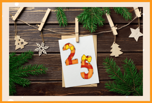 Christmas Color Orange Font - Preview 3