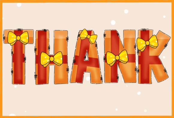 Christmas Color Orange Font - Preview 6