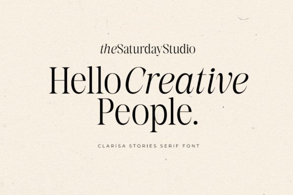 Clarisa Stories Font - Preview 1