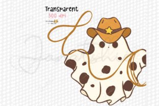 Cute Cowboy Ghost Png Clipart Set Graphic by Janatshie · Creative Fabrica
