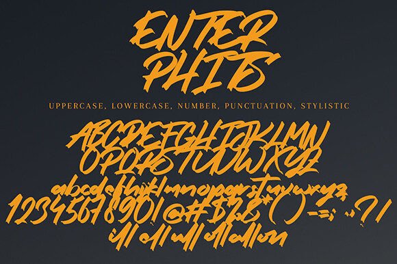 Enter Phits Font - Preview 5