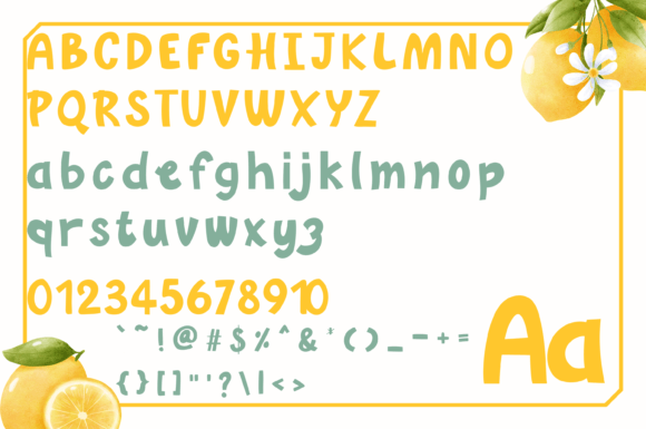 Fresh Lemon Font - Preview 1