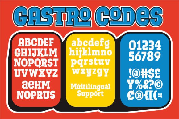 Gastro Codes Font - Preview 5