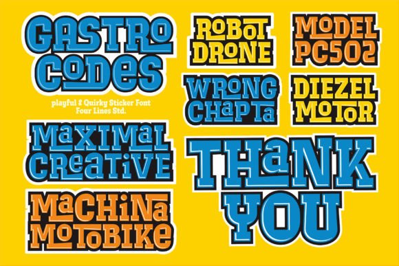 Gastro Codes Font - Preview 6
