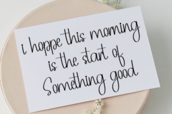 Hello Morning Light Font PNG with transparent background - Preview 2