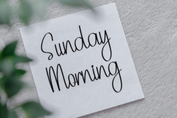 Hello Morning Light Font PNG with transparent background - Preview 4