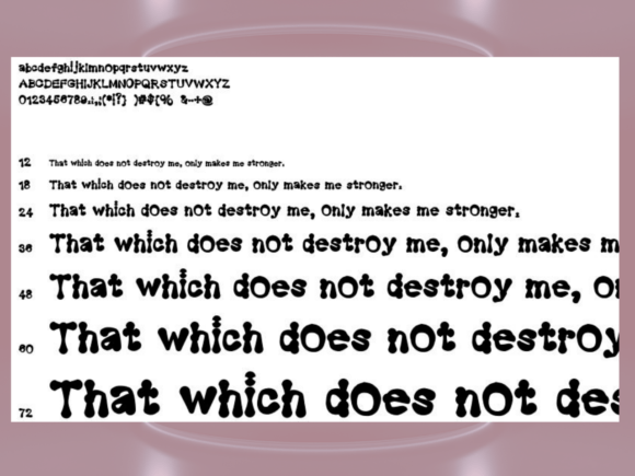 Marjory Font PNG with transparent background - Preview 1