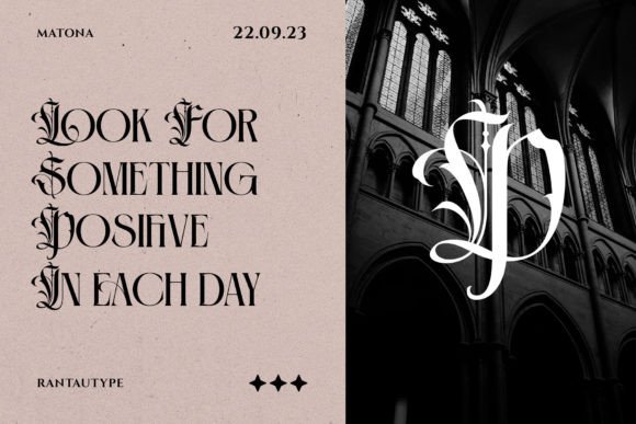 Matona Font PNG with transparent background - Preview 1