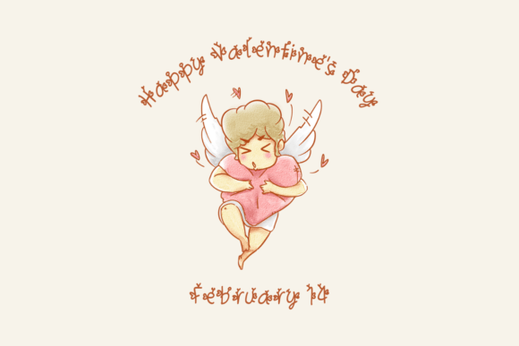 Merry Angel Love Oo Font font preview - 2