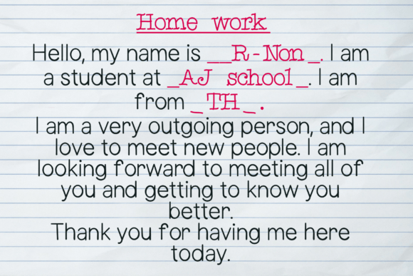 Missing Childhood Font PNG with transparent background - Preview 1