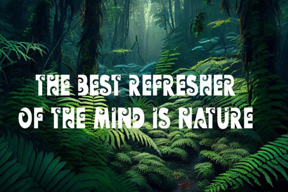 Natures Font PNG with transparent background - Preview 5