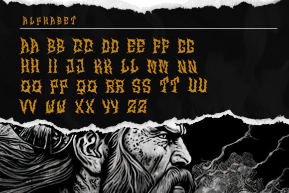 Nordiks Font PNG with transparent background - Preview 1