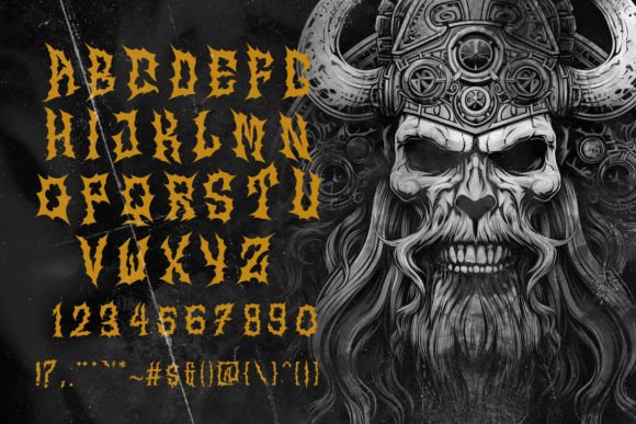 Nordiks Font PNG with transparent background - Preview 2
