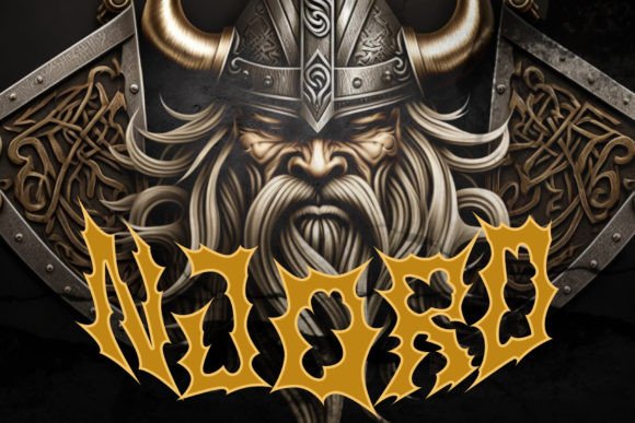 Nordiks Font PNG with transparent background - Preview 3