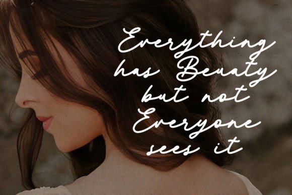 October Shine Font PNG with transparent background - Preview 1