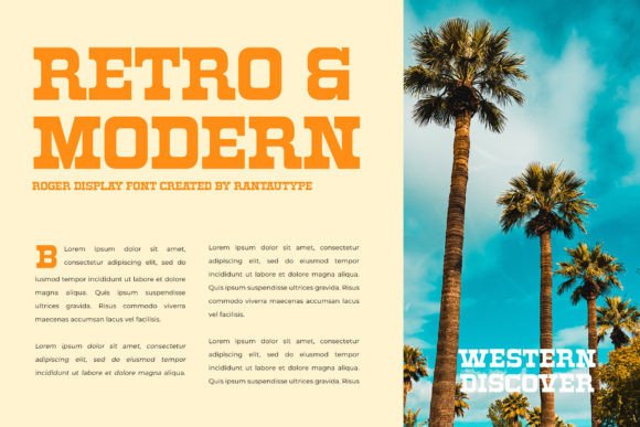Roger Display Font font preview - 1